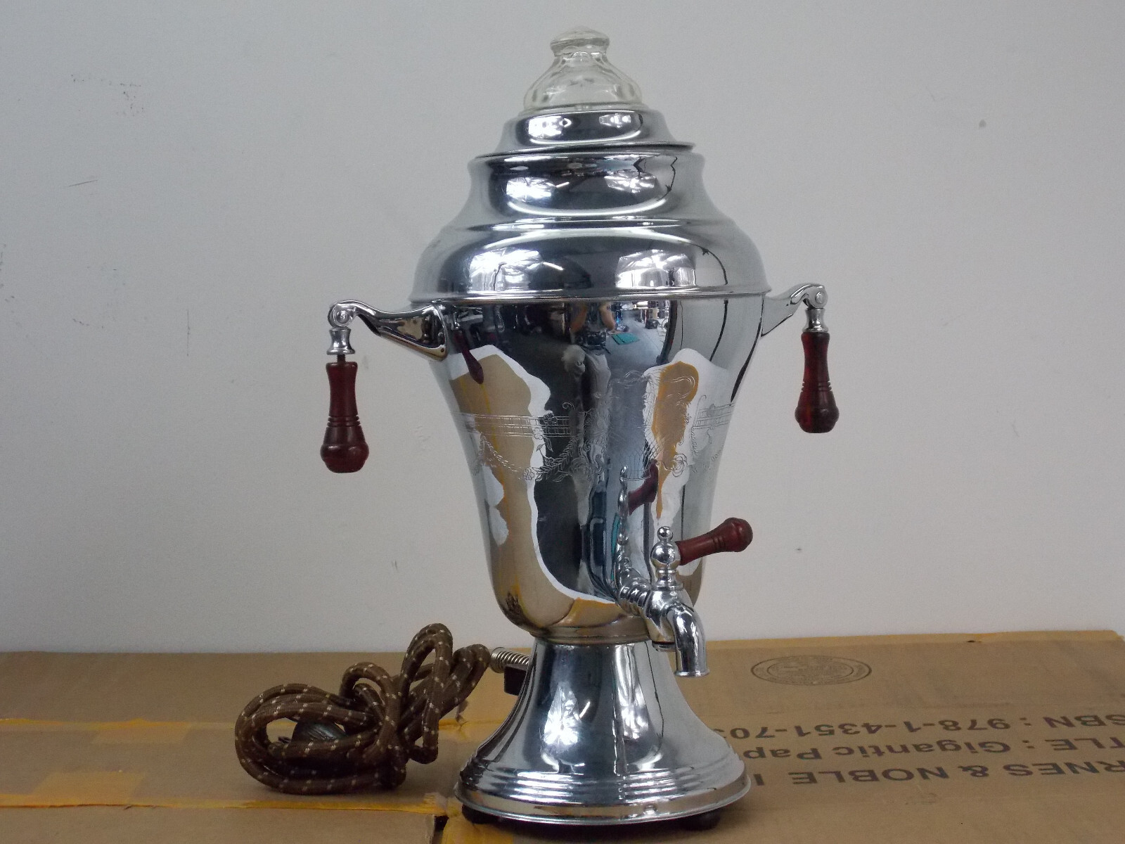 Vintage Lehman Bros. Kromaster Silver Tone Coffee Percolator Pot -Works - $74.99