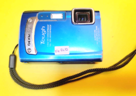 Blue Olympus Tough TG-310 14MP Shock &amp; Water Proof Digital Camera 3.6X Wide Zoom - $39.13