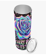 Holographic Goth Rose Tumbler |  Free Ship  2 Sizes: 34.99-20oz / 36.99-... - $704.15 MXN