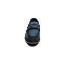 Stacy Adams Burke Moc Toe Saddle Slip On Dressy Shoes Navy Suede 25676-415 image 8