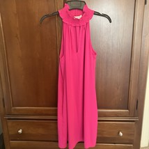 Amanda Uprichard Women’s Dress Hot Pink Small Pockets Shift Party Smocke... - $33.66