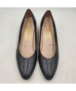 Salvatore Ferragamo Women&#39;s Size 7 Narrow Shoes Blue Slip On Italian Pum... - £19.68 GBP