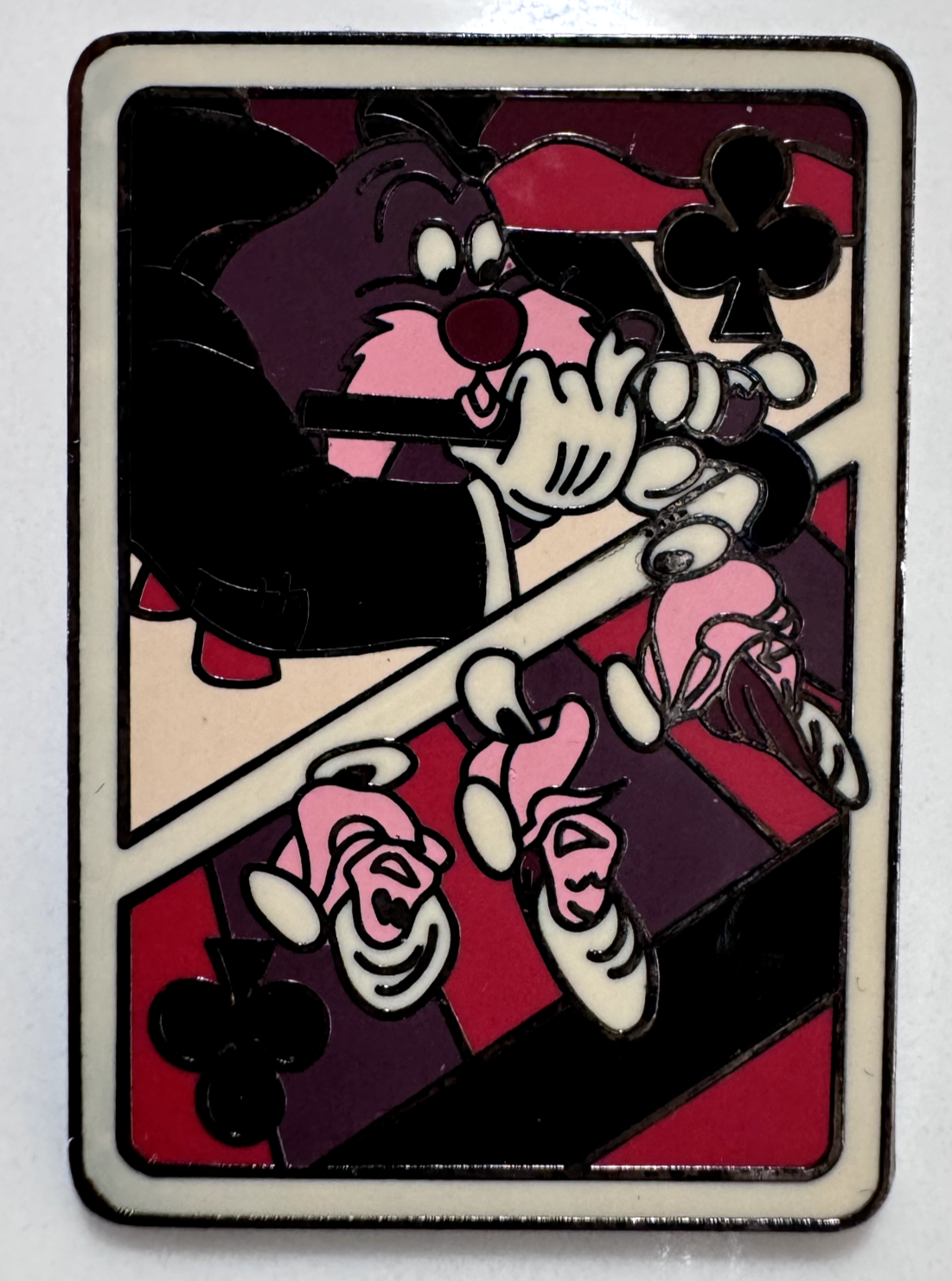Disney Alice in Wonderland 2011 Walrus and Oysters Playing Card Pin - $29.69