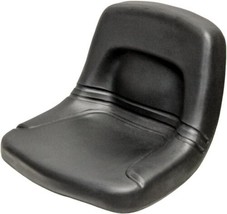 13&quot; Tall Blk Vinyl Metal Pan Seat w/ Multiple Mounting Patterns For Cons... - £43.45 GBP