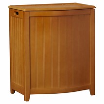 Natural Wooden Hamper with Lid Liner Laundry Storage Bin Clothes Basket Bathroom - £204.59 GBP