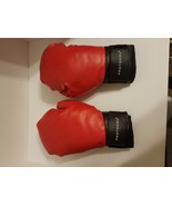   Boxing Gloves Protocol Red &amp; Black Youth /Sm Adult Size Hook &amp; Loop Tape  - £14.45 GBP