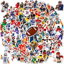 100pcs Football Stickers for Kids, Cool Sport Football Waterproof Vinyl Decal f - $10.88