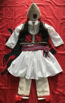 New Albanian Traditional Popular South Area Folk Costume Suit Boys MEN-2-4 Years - £71.24 GBP
