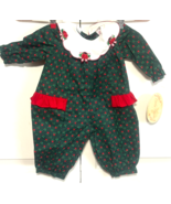 Emily Brooks Apples &amp; Roses Toddler 0-3 One Piece Bodysuit ADORABLE NEW - €8,52 EUR