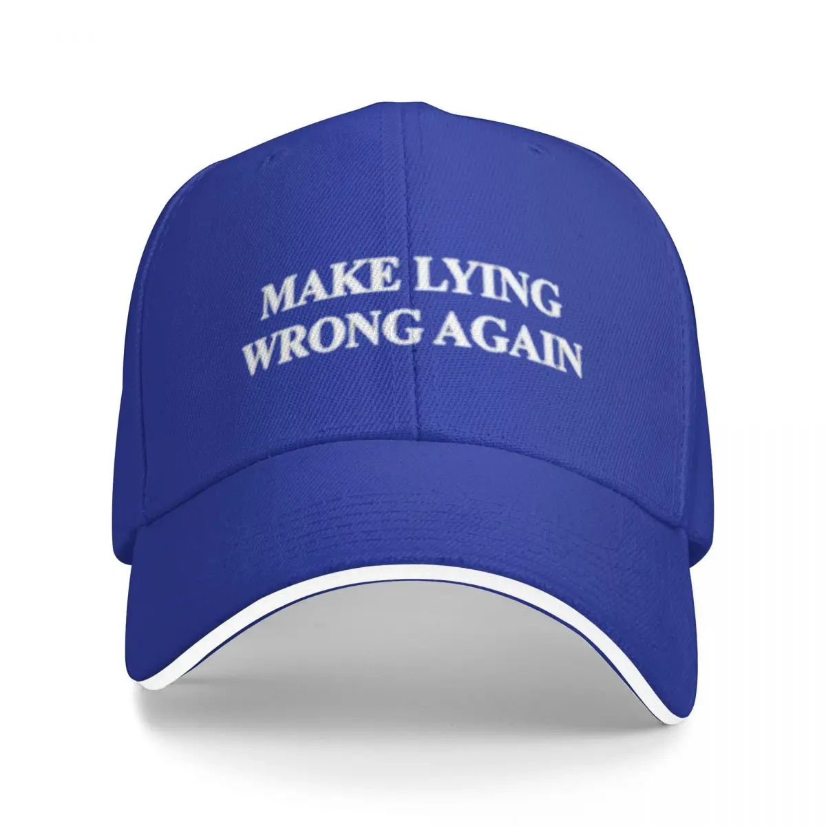 Make lying wrong again Baseball Cap Vintage Hip Hop Women&#39;S Hat Men&#39;S - £17.44 GBP