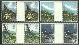 GREAT BRITAIN 1979 Very Fine MNH OG Pair Stamps Set Scott # 855-858 CV 5... - $3.25
