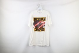 NOS Vtg L 1989 National Champs University Michigan Football Basketball T-Shirt - $89.05