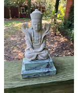 Seated Buddha Statue-Metropolitan Museum ART NY-Ivory &amp; Jade color - $24.75