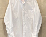 Izod men's button front shirt Slim Fit size 15 32/33 solid white Wrinkle... - $5.00