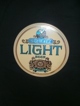Vintage 1976 Schlitz Light Beer Hard Plastic Button Wall Hung Advertising Sign - £19.17 GBP