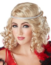 California Costumes Ritzy Wig W/ Rhinestone Headband - Adult Costume Acc... - £17.37 GBP