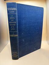 1952 Social &amp; Religious History of the Jews – Baron – Vol. I - 2nd Ed - $23.42