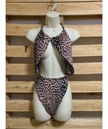 Unbranded Leopard Print Two Piece Bikini Bathing Suit Woman’s Size L KJ ... - $24.74