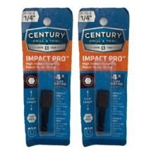 Century Drill &amp; Tool Corp 66816 Impact Pro Magnetic Nutsetter 1/4 Pack of 2 - £12.65 GBP