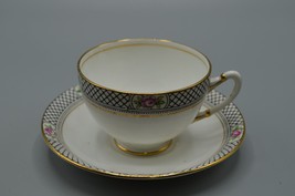 Royal Albert Crown China Unnamed Pattern Teacup and Saucer 1920s Bone China - £42.38 GBP