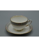 Royal Albert Crown China Unnamed Pattern Teacup and Saucer 1920s Bone China - £41.90 GBP