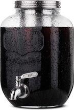 Cold Brew Coffee Maker 1 Gallon Mason Jars Drink Dispenser Cold Brew System NEW - £34.06 GBP