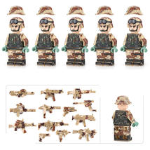 5pcs Modern Military US Marines Special Forces Minifigures Accessories - £14.14 GBP