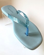 NEW TAHARI Kamryn Women&#39;s Summer Light Blue Flip Flops - £15.94 GBP