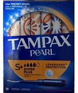 Tampax Pearl Plastic Super Plus Tampons Scented 18 Ct Lot Of 4 NEW - $67.82 CAD