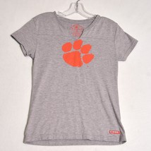 Clemson Tigers Colosseum Athletics Women&#39;s Grey Tee Shirt Size Medium - $278.81 MXN