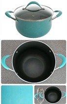 Pioneer Woman ~ TURQUOISE SPECKLED ~ Nonstick ~ 5.5 Qt ~ Dutch Oven Pot ... - £40.63 GBP