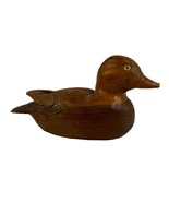 Hand Carved Wooden Duck Decoy Signed P Buck 1983 - $46.74