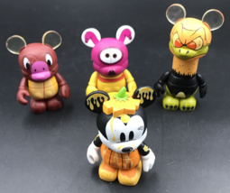Lot of Four (4) Have-A-Laugh Series Disney Vinylmation 3&quot; Figurines Pluto Mickey - £11.03 GBP
