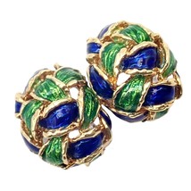 Authenticity Guarantee

Vintage Tiffany &amp; Co Green Blue Enamel 18k Yello... - $6,500.00