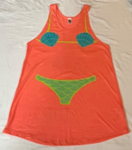 Zumba Wear Neon Orange Cruise Bikini Racerback Workout Tank Size L (Love... - $15.98