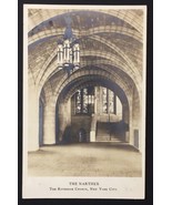 New York City RPPC NY The Riverside Church The Narthex AZO - $8.00