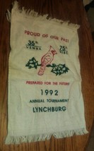 Proud of Our Past VSWBA WIBC Womens Bowling Towel 1992 Tournament Lynchb... - $298.05 MXN