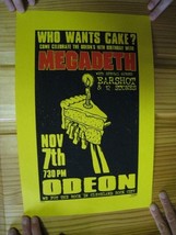 Megadeth Signed Numbered Nov 7 Odeon Shot 12 Stone Screen Print Ear Post... - $179.29