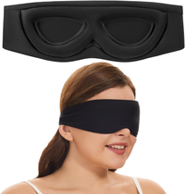 Stylish Sleep Eye Mask for All Sleeping Positions, 3D Contoured Cups, AL... - £23.91 GBP