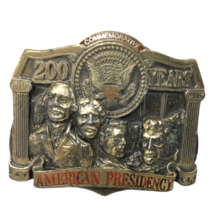 VTG American Presidency 200 Years Mount Rushmore Belt Buckle Bicentennial - $27.71