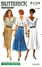 Vintage 1989 Misses SKIRTS Butterick Pattern 4134-b Sizes 6-8-10 UNCUT - $12.00