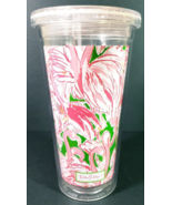 Lilly Pulitzer 20 oz Pink Flamingo Cold Cup Acrylic Tumbler No Straw - $12.97 CAD