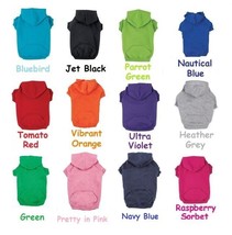 Dog Hoodies Bright Soft Cotton Hooded Sweatshirt For Dogs Choose Size &amp; Color - £19.20 GBP+