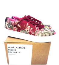 Isaac Mizrahi Beckie Floral Brocade Lace-Up Sneakers - PINK Multi, US 6M - £20.84 GBP