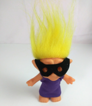 Vintage Super Butterfly Yellow Hair 3.75&quot; Troll Doll Made In Korea - $5.81