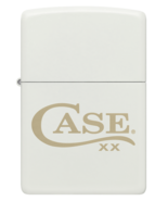 Zippo Lighter - Case XX Gold Logo on White Matte - 85526 - $32.76