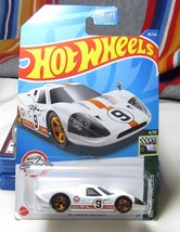 Mattel 2021 Hot Wheels NIB &#39;67 FORD GT40 Mk.IV White Gulf #9 58/250 Retr... - $14.99