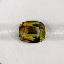 Natural Unheated Bi-Color Tourmaline 7.82 Cts Cushion Cut Loose Gemstone - £575.53 GBP