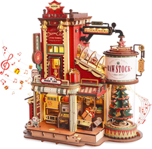 3D Wooden Mechanical Puzzle Gift Factory Model Kit with Music &amp; Lights –... - €81,23 EUR