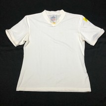 Vintage Adidas Equipment Mens Jersey Tee T Shirt Mens L White Mesh Yellow - £24.65 GBP